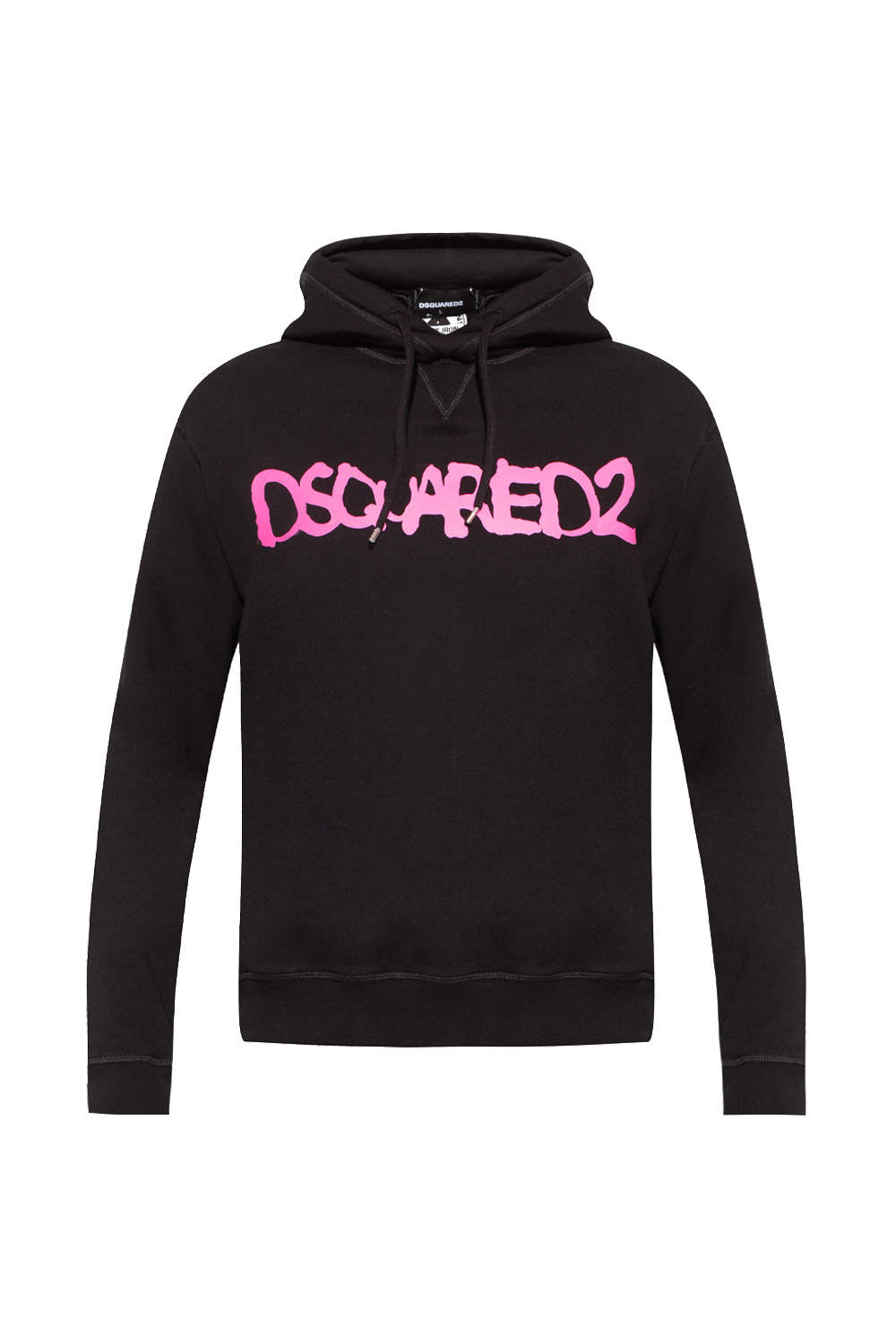 printed manche hoodie Dsquared2 - Black Logo - Add Barbour